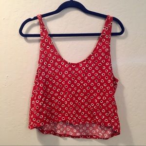 Brandy Melville Floral Crop Top